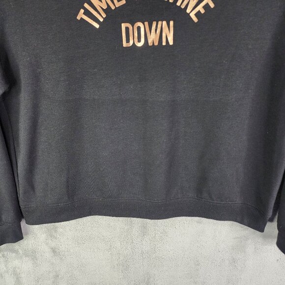 Womens Black Miken Flow Sweatshirt "Time To Wine Down" Long Sleeve Size XL - Picture 3 of 11
